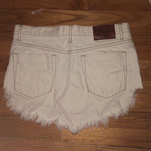 One Teaspoon White Denim Skirt - Picture 2 of 4